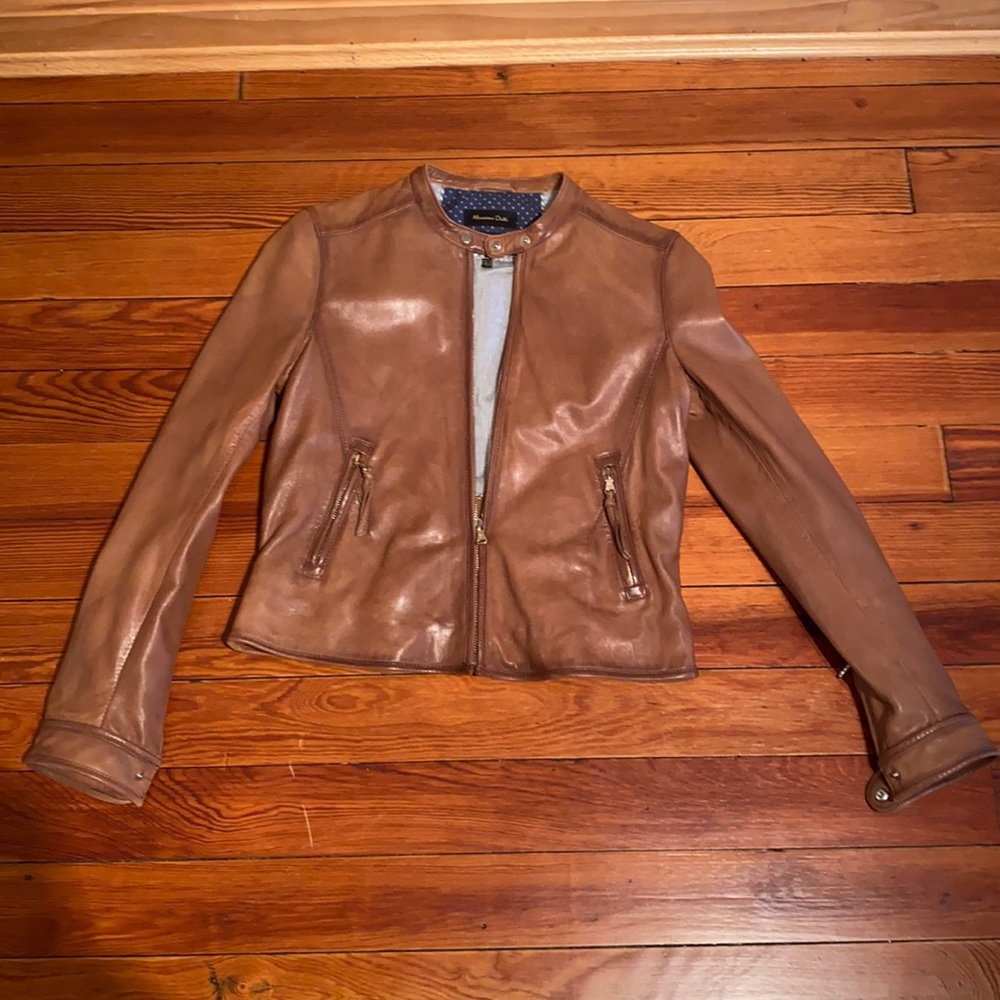 Massimo Dutti Leather Jacket